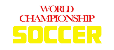 World Championship Soccer logo for Sega Genesis